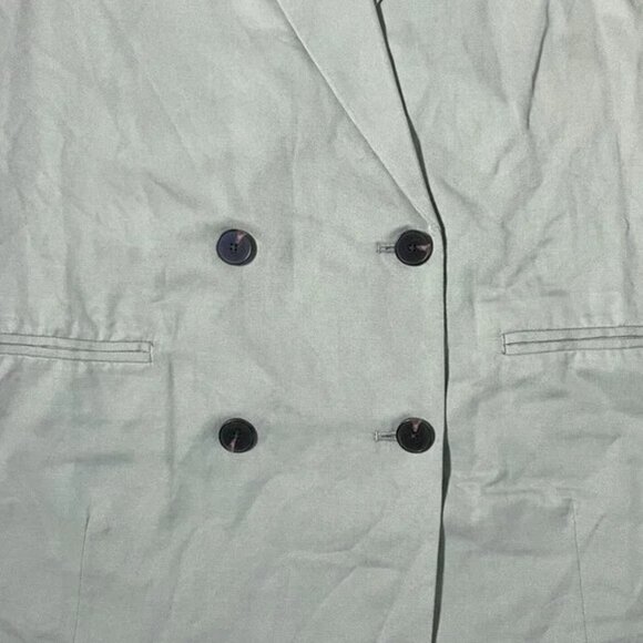 NEW Everlane The Double Breasted Blazer in Buttersmooth Womens 4 Seagrass Green - Picture 9 of 12